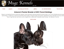 Tablet Screenshot of mugzkennels.com